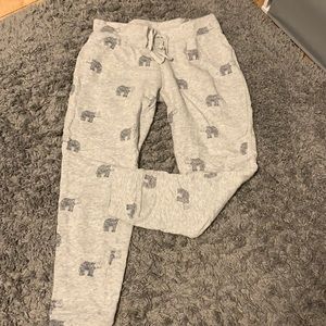 Elephant Patterned Sweatpants